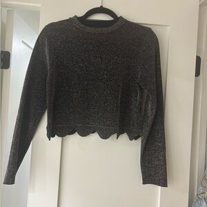 Zara Black Crop Top